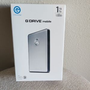G-DRIVE Mobile 1TB External Hard Drive - Silver